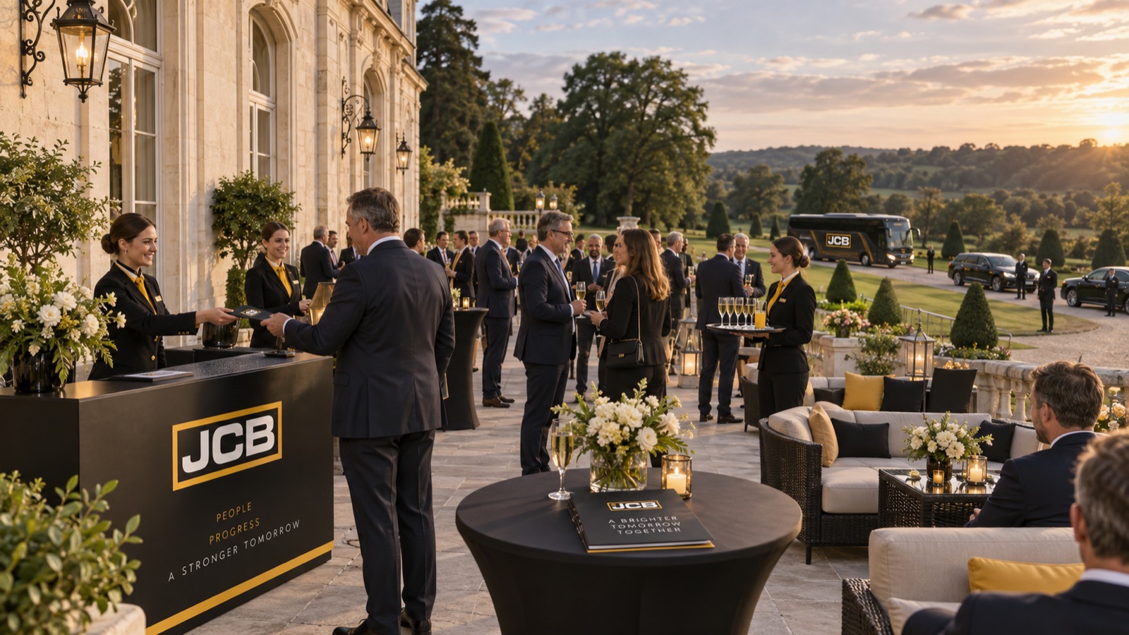 Premier soir : arrivée et cocktail de bienvenue au château.